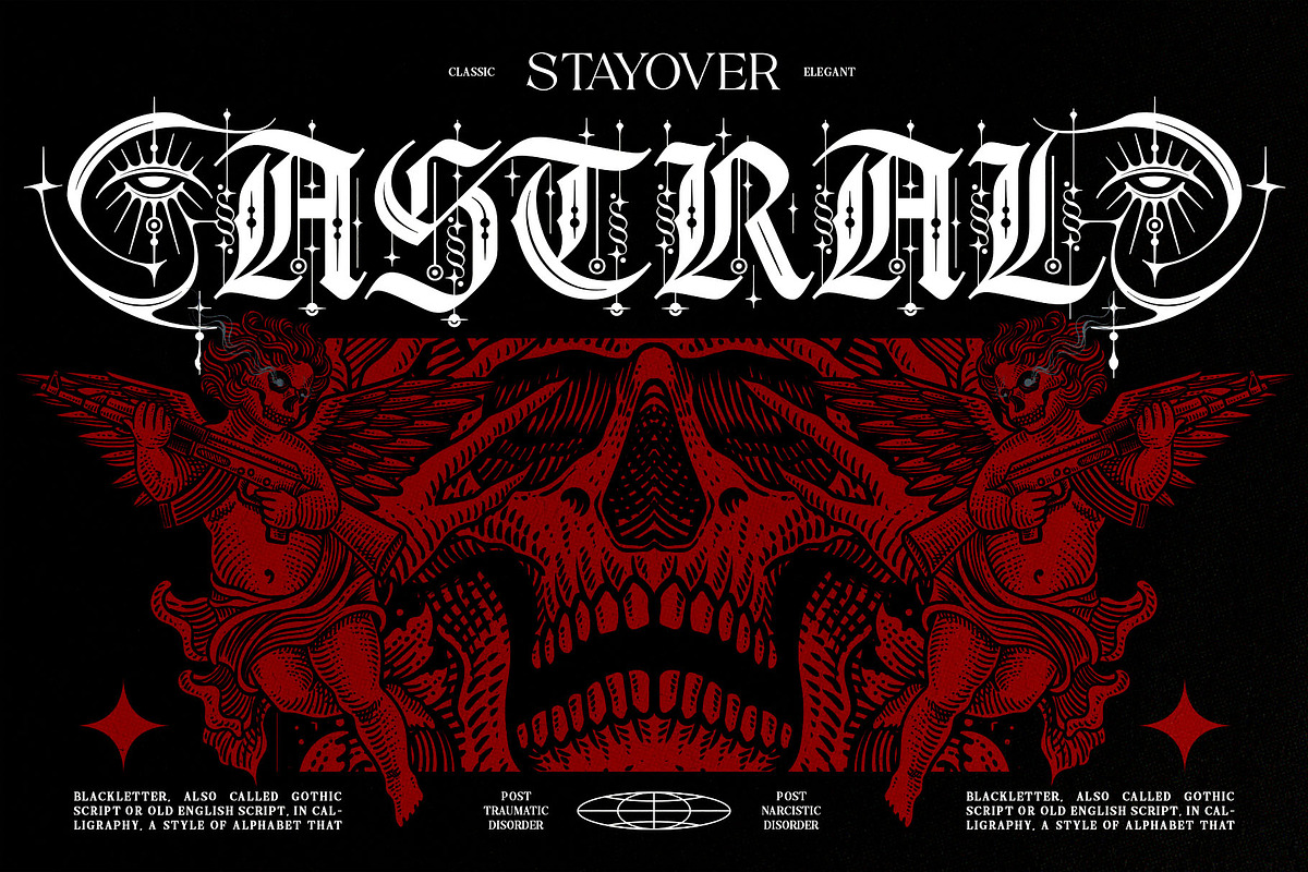 Gryphire Black Typeface, a Blackletter Font by alit design (Photo 5 of 20)