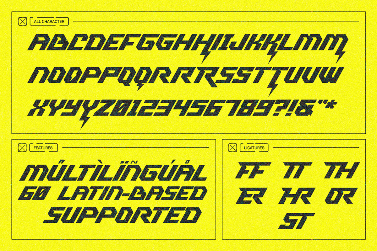 Command Blast - Speed Display Font, a Sans Serif Font by Invasi Studio (Photo 10 of 10)