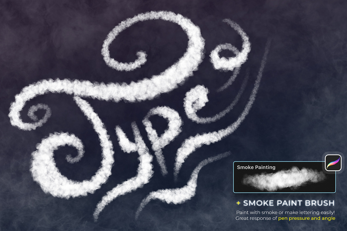 Smoke Procreate Brushes, a Brush Add-On by Andrew Skoch Design (Photo 9 of 9)