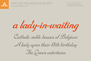 Archive Roundface Script, a Script Font by Archive Type Fonts (Thumbnail 2 of 3)
