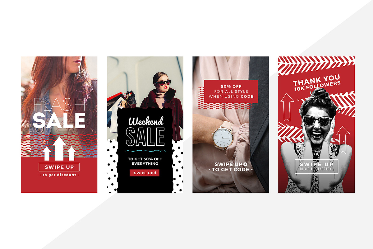 SWIPE UP Instagram Stories Pack, a Social Media Template by BrandPacks (Photo 10 of 11)