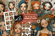 Whimsical Girl in the Fall Pages, a Person Illustration by Digital Art Mahdiseño (Thumbnail 1 of 10)