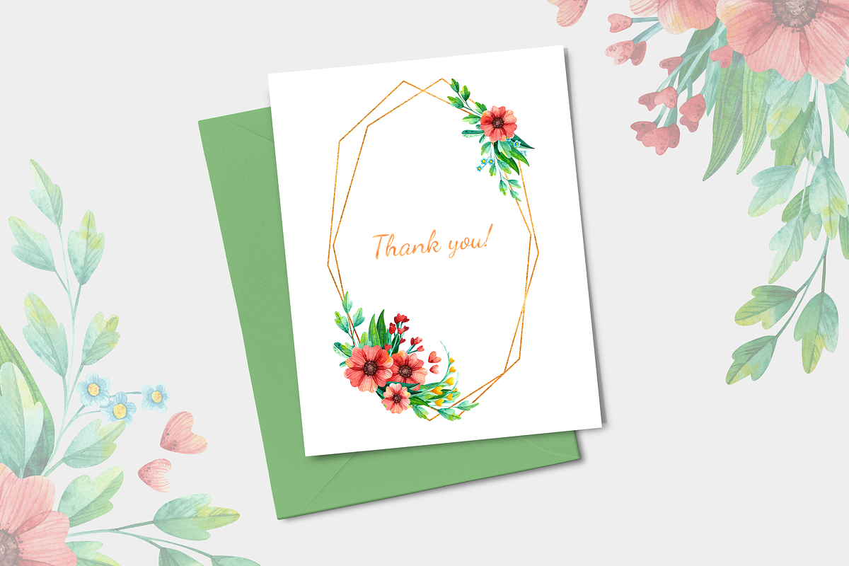 Spring flowers, watercolor clipart, an Illustration by Valin Malin (Photo 14 of 14)