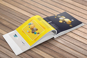 Landscape Hardcover Book Mockup