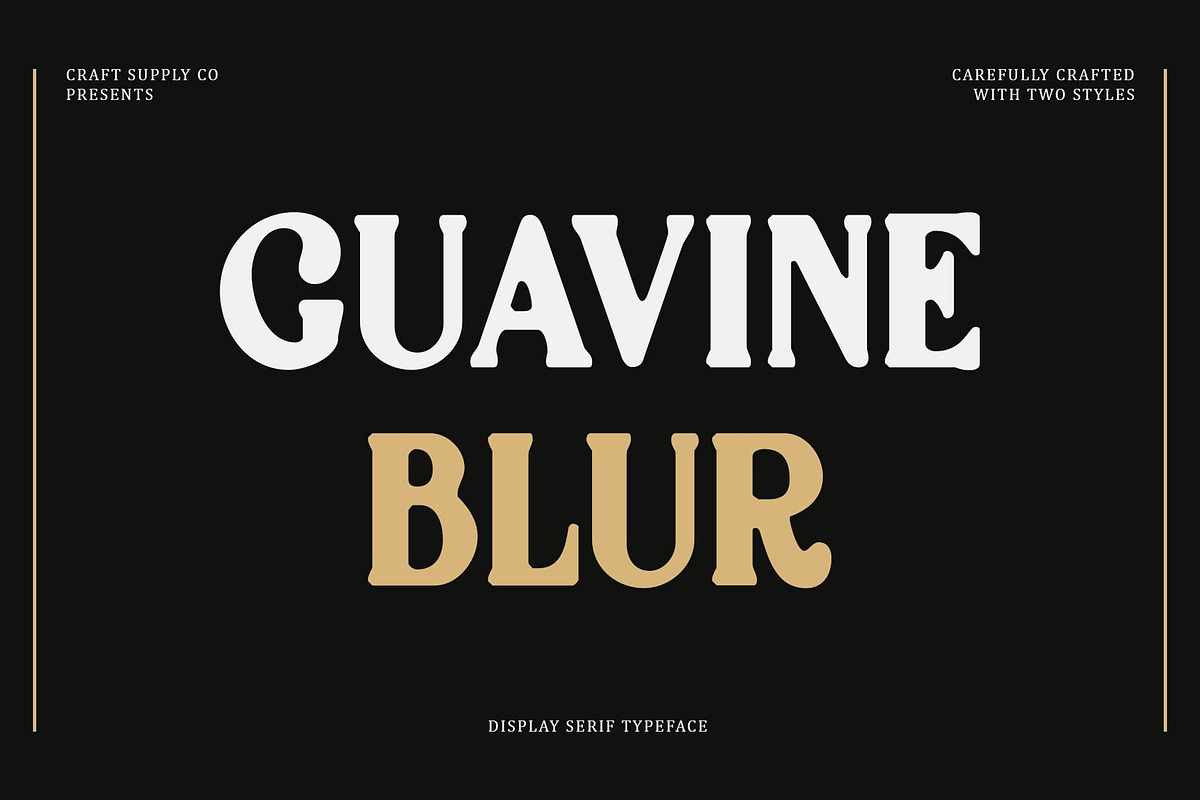 Guavine Blur, a Serif Font by Craft Supply Co. (Photo 1 of 8)