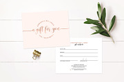 Modern Gift Certificate Template, a Business Card Template by Indie Grace Design (Thumbnail 1 of 2)
