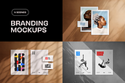 Shadow Overlay Stationery Mockups, a Product Mockup by Design Squad (Thumbnail 1 of 7)