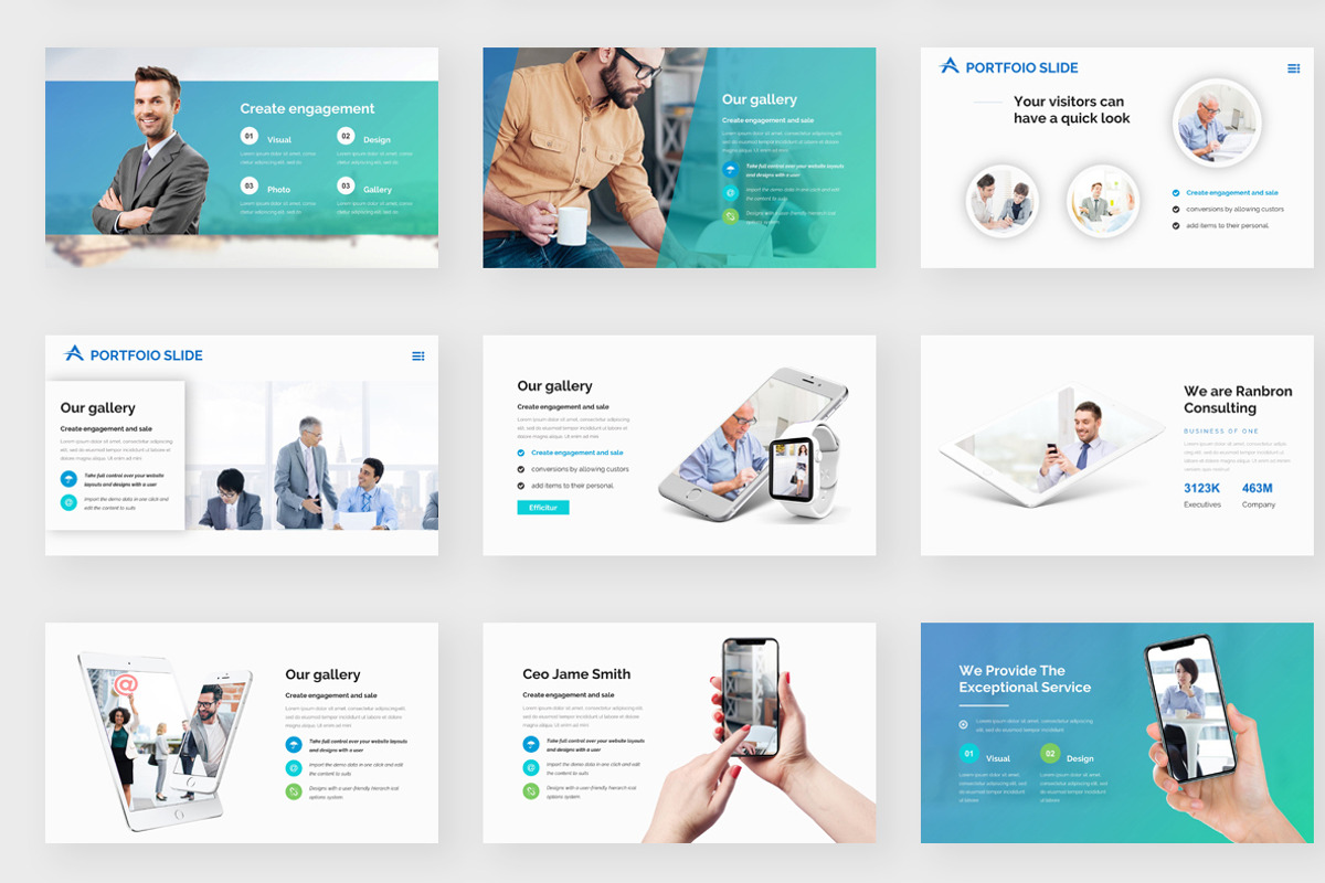 Company Profile Pitch Deck Keynote, a Presentation Template by One Percent Studio (Photo 9 of 20)