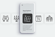 Valentine’s Day Pixel Perfect Icons, an Outline Icon by Alex Blogoodf (Thumbnail 3 of 10)