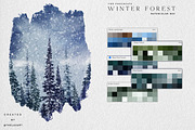 Winter Forest Box for Procreate, a Brush Add-On by Liquid Amethyst Art (Thumbnail 8 of 13)
