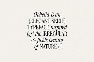 Ophelia - Modern Serif Font