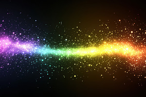 Colorful cosmic dust in a dark space, a Photo by Beautiful things