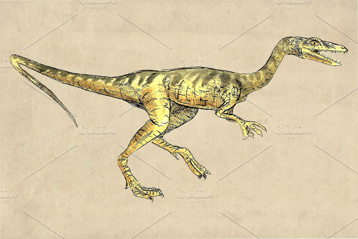 Dinosaurs Watercolor #1  Bundle, an Illustration by Doggy Days (Photo 10 of 14)