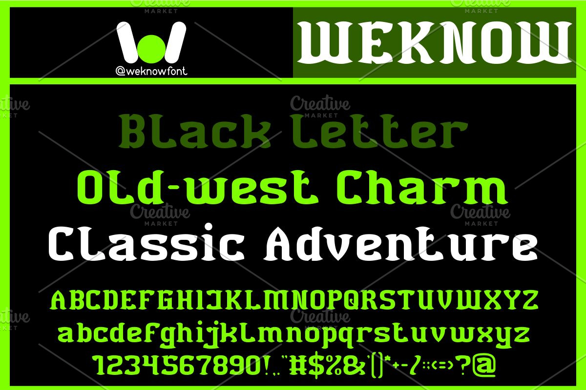 Black Bird font, a Blackletter Font by weknow (Photo 3 of 8)