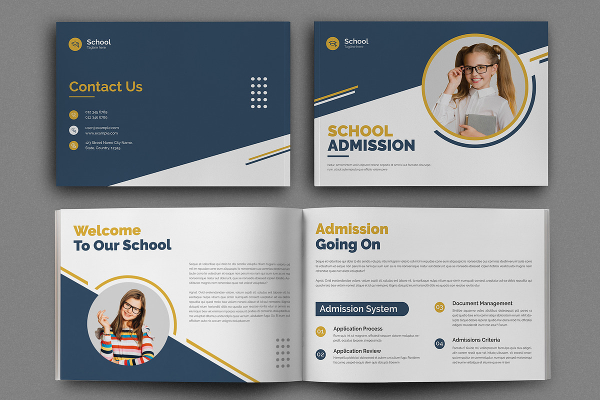 School Brochure Design Template