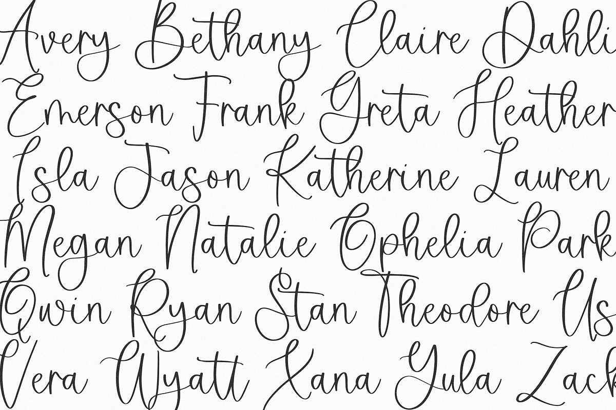 Oakleigh | Modern Script Font, a Script Font by KA Designs (Photo 5 of 11)