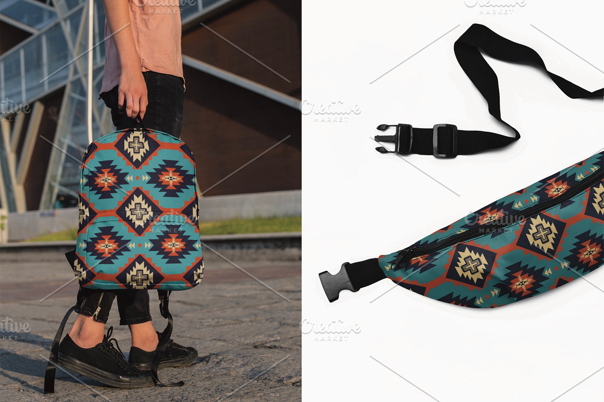 Desert Southwestern Aztec Pattern, a Pattern Graphic by PPEthnicDecorPattern (Photo 8 of 10)