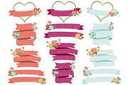 Bohemian Floral Heart Wreath Vectors, an Illustration by Amanda Ilkov (Thumbnail 4 of 5)
