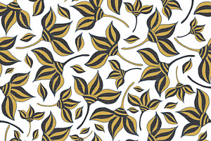 Vintage Abstract Flowers, a Decorative Illustration by Cesar Torres