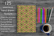 125 seamless hand drawn textures, a Pattern Graphic by Mandarinkas art (Thumbnail 2 of 23)