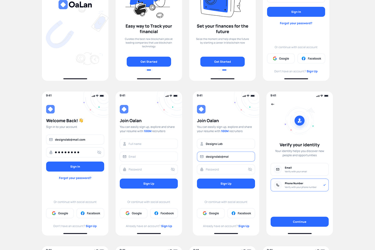 E-Wallet Mobile App UI Kit, an UI Kit Template by DesignsLab (Photo 4 of 10)