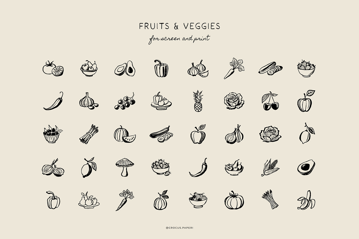 FOOD & COOKING illustrations, a Food Illustration by Crocus Paperi (Photo 4 of 6)