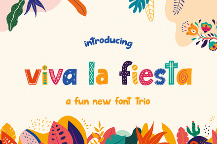 Viva La Fiesta Font Trio, a Font by Salt & Pepper Designs