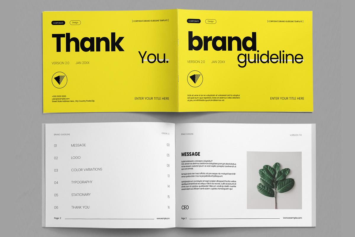 Corporate Brand Guideline, a Brochure Template by ContestDesign (Photo 2 of 5)