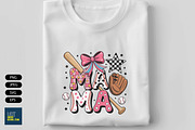 Baseball Mama Coquette Png, a Sport Illustration by Unique Design Team (Thumbnail 4 of 7)