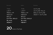 NEON - Minimal & Modern Typeface, a Font by Designova® (Thumbnail 8 of 9)