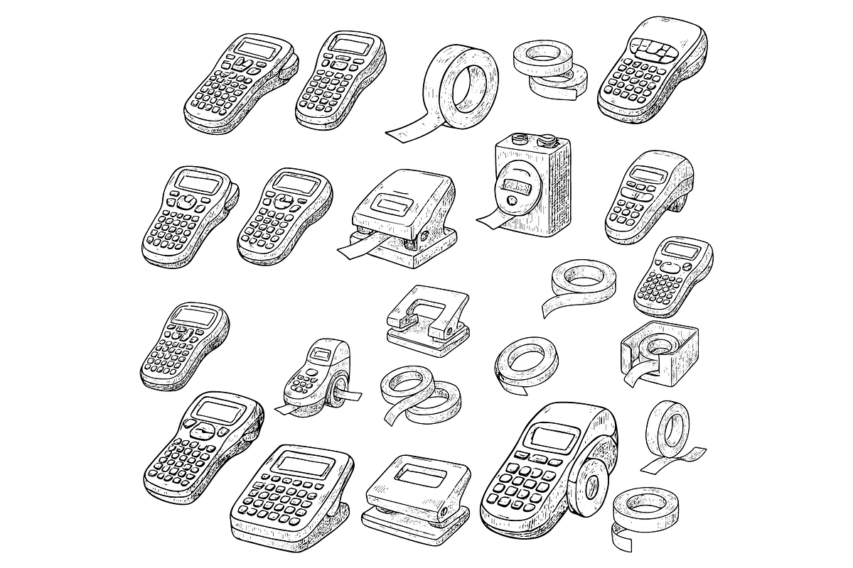Retail Stationery and Register Tools, an Object Graphic by RT Studio