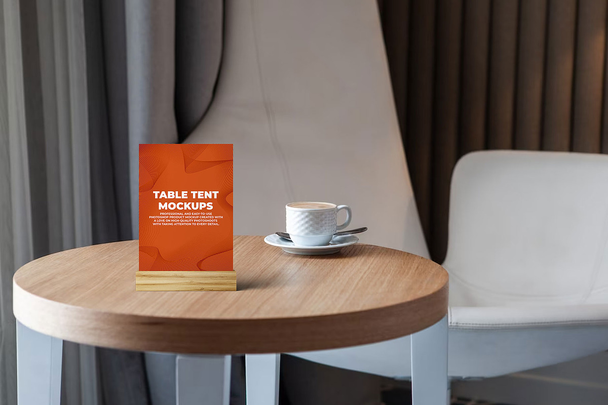 Table Tent and Sign Mockup, a Print Template by Mockupfit (Photo 1 of 4)