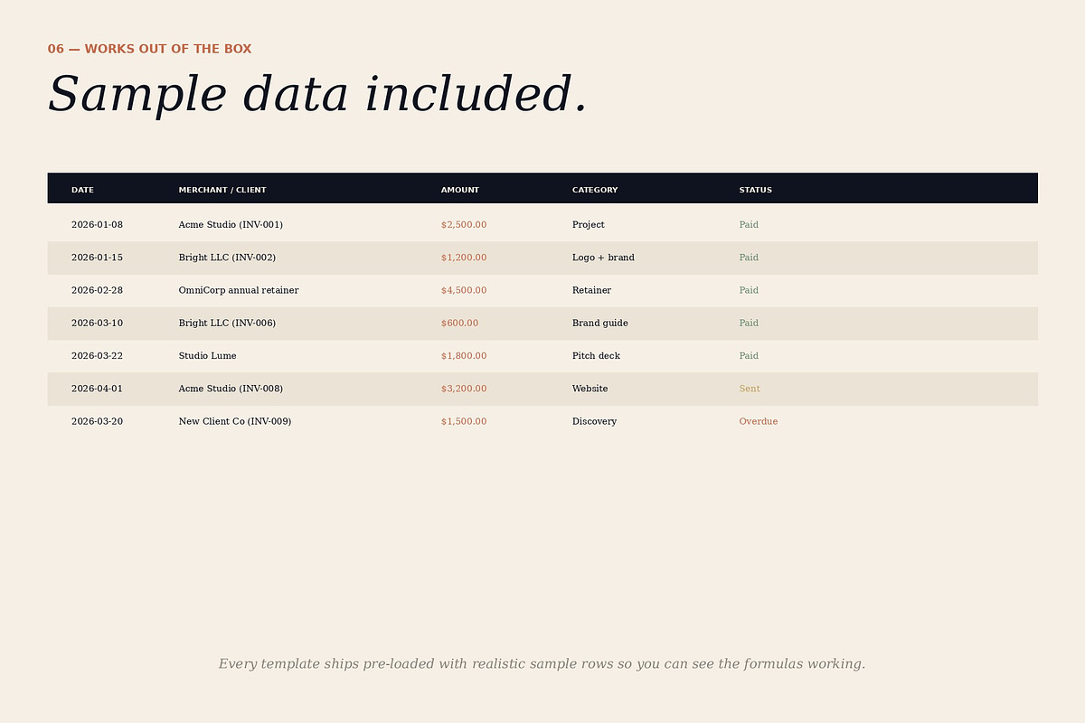 Excel Finance Pack — 3-in-1, a Branding & Logo Template by Just Necessary (Photo 8 of 9)