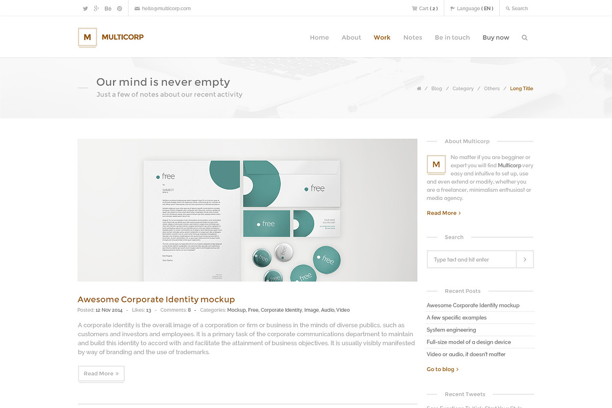 Multicorp - Clean Business WP Theme, a WordPress Template by IshYoBoy (Photo 8 of 10)