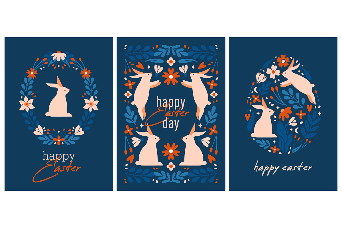 Happy Easter Day. Decorative Set., a Seasonal Illustration by Renberrry.Store (Photo 6 of 10)