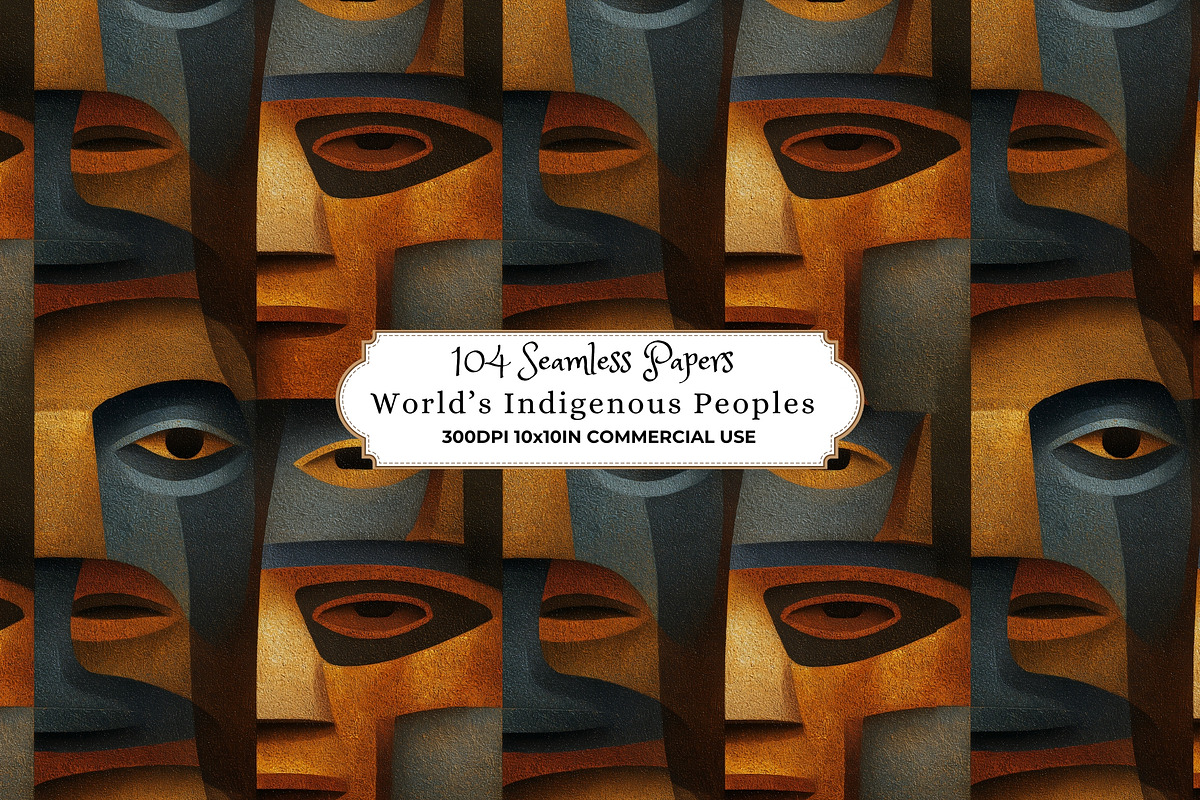 World’s Indigenous Peoples Patterns, a Pattern Graphic by Nicole Branger Art (Photo 3 of 38)