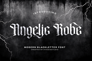 Angelic Robe - Blackletter Font