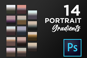 Portrait gradient set for Photoshop