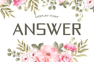Answer Summer Font
