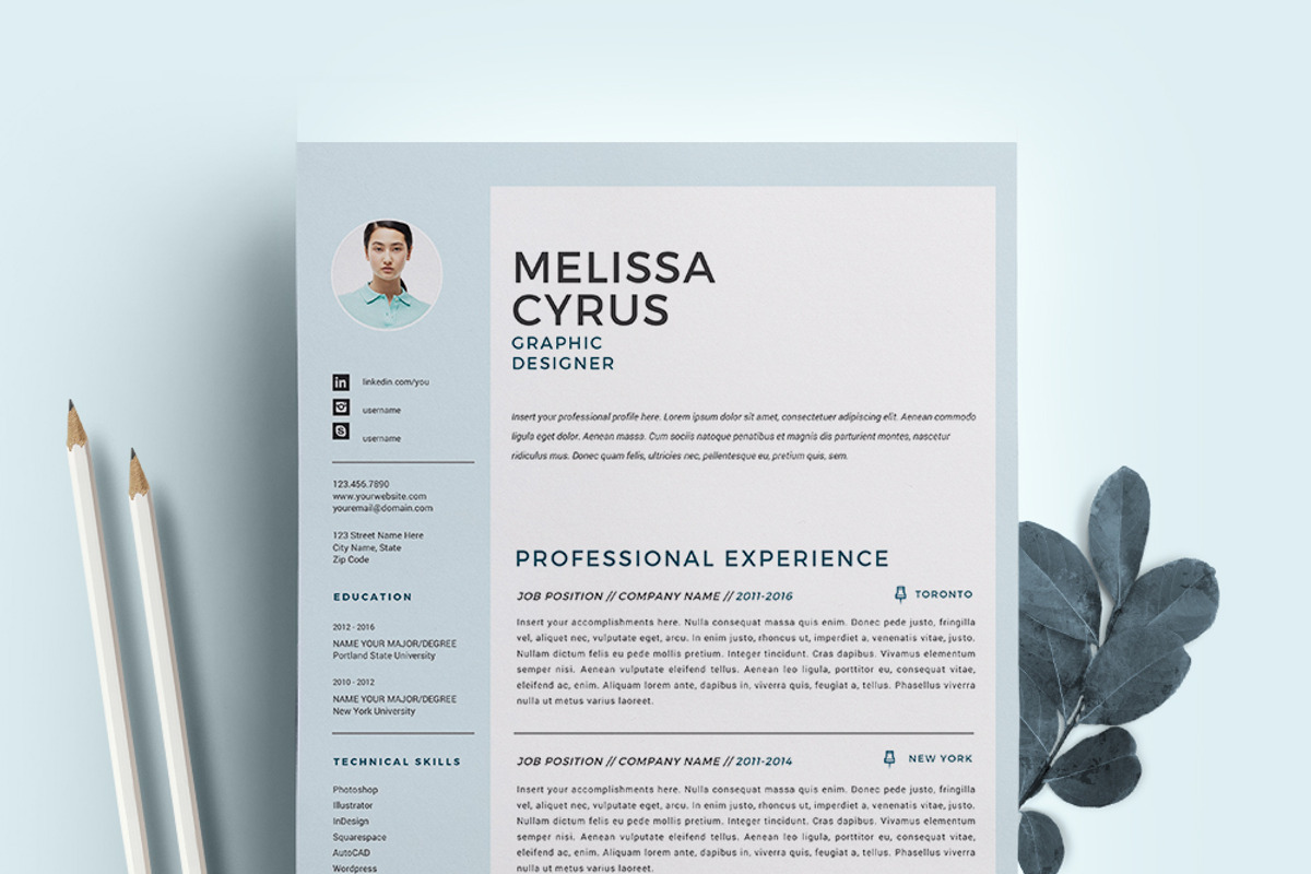 Designer Resume Template /CV, a Resume Template by Resume21 (Photo 1 of 5)