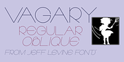 Vagary JNL, a Sans Serif Font by Jeff Levine Fonts (Thumbnail 1 of 5)