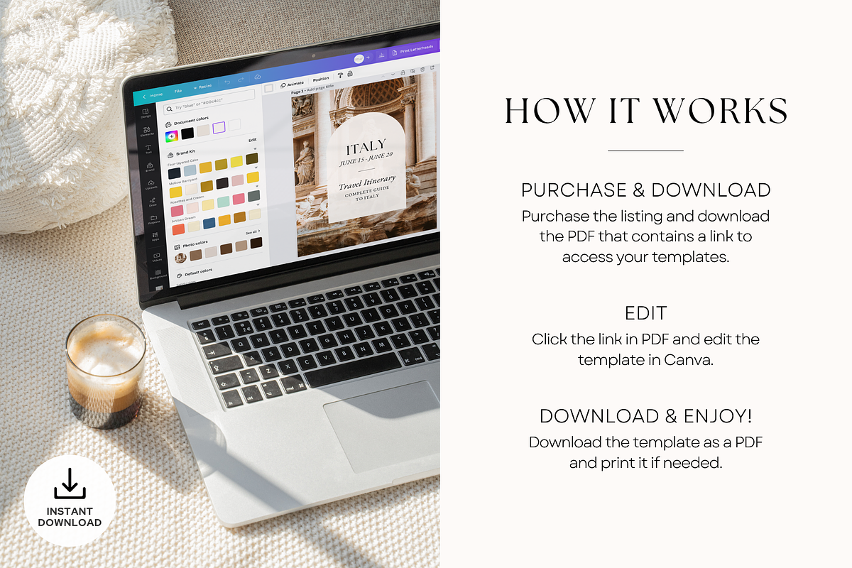Digital Travel Itinerary Template, a Magazine Template by ShopRShop (Photo 10 of 11)