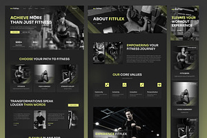 FitFlex - Fitness Gym Studio Framer