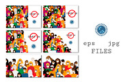 Set of 10 templates COVID-19 topic, a Pattern Graphic by DeMih (Thumbnail 2 of 4)