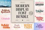 Modern Display Font Bundle 4, a Handwritten Font by Nathatype (Thumbnail 1 of 10)