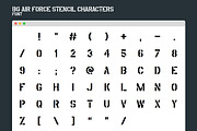USAAF Air Force Stencil Font, a Sans Serif Font by theungsys (Thumbnail 2 of 3)