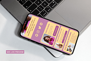 Instagram Link In Bio Website Canva, a Landing Page Template by The Chaos Project (Thumbnail 6 of 8)