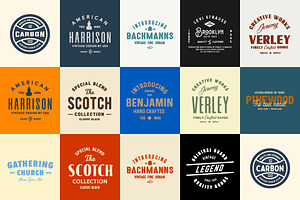 Vintage Badge Logo Collection