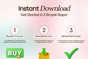 Budget Spreadsheet – Google Sheets, a Templates & Theme by vitalinagerman (Thumbnail 9 of 10)