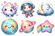 Kawaii Sky & Space Sublimation, an Illustration by Pixels.Craft (Thumbnail 3 of 7)